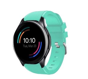 Strap-it OnePlus Watch Silicone Strap Perfect Fit (Aqua)
