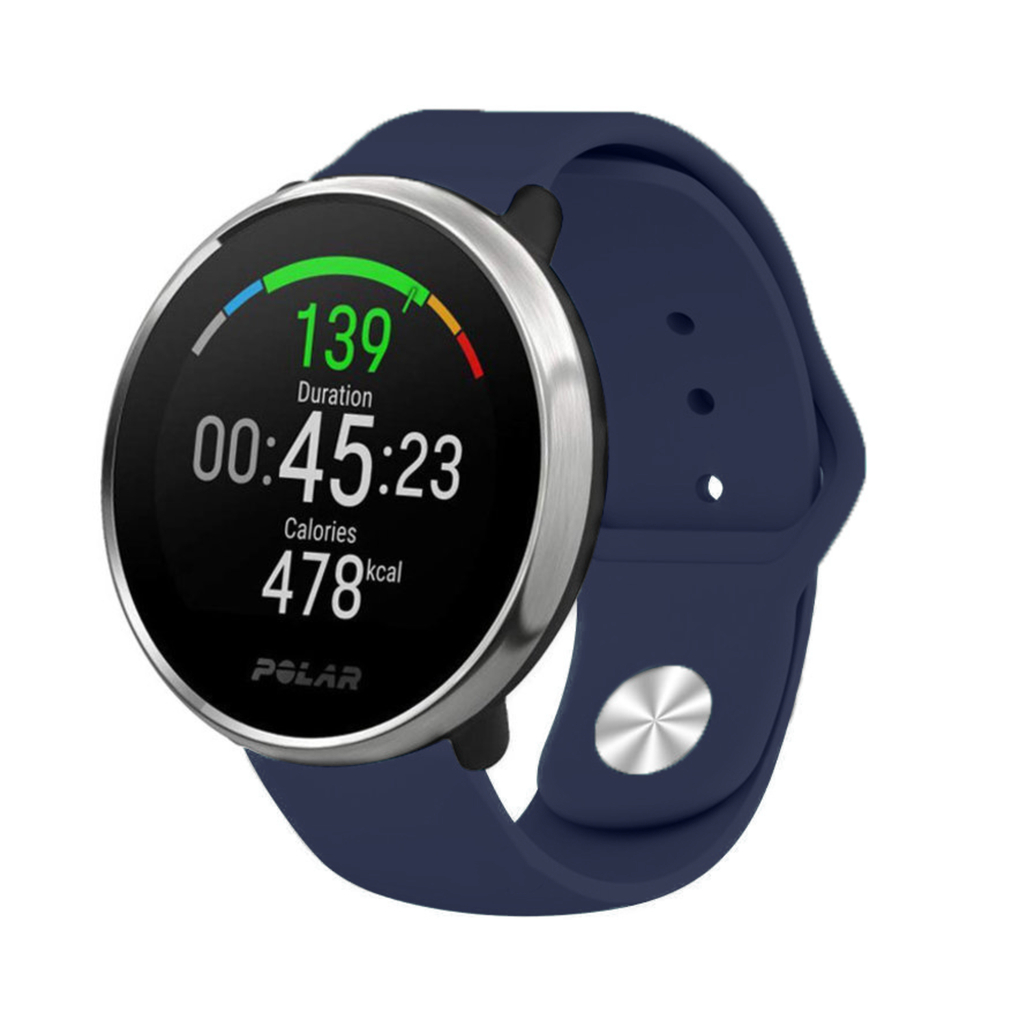 Polar Ignite Silicone Strap Dark Blue