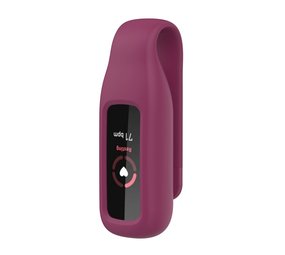 Strap-it Fitbit Luxe Silicone Clip (Burgundy)