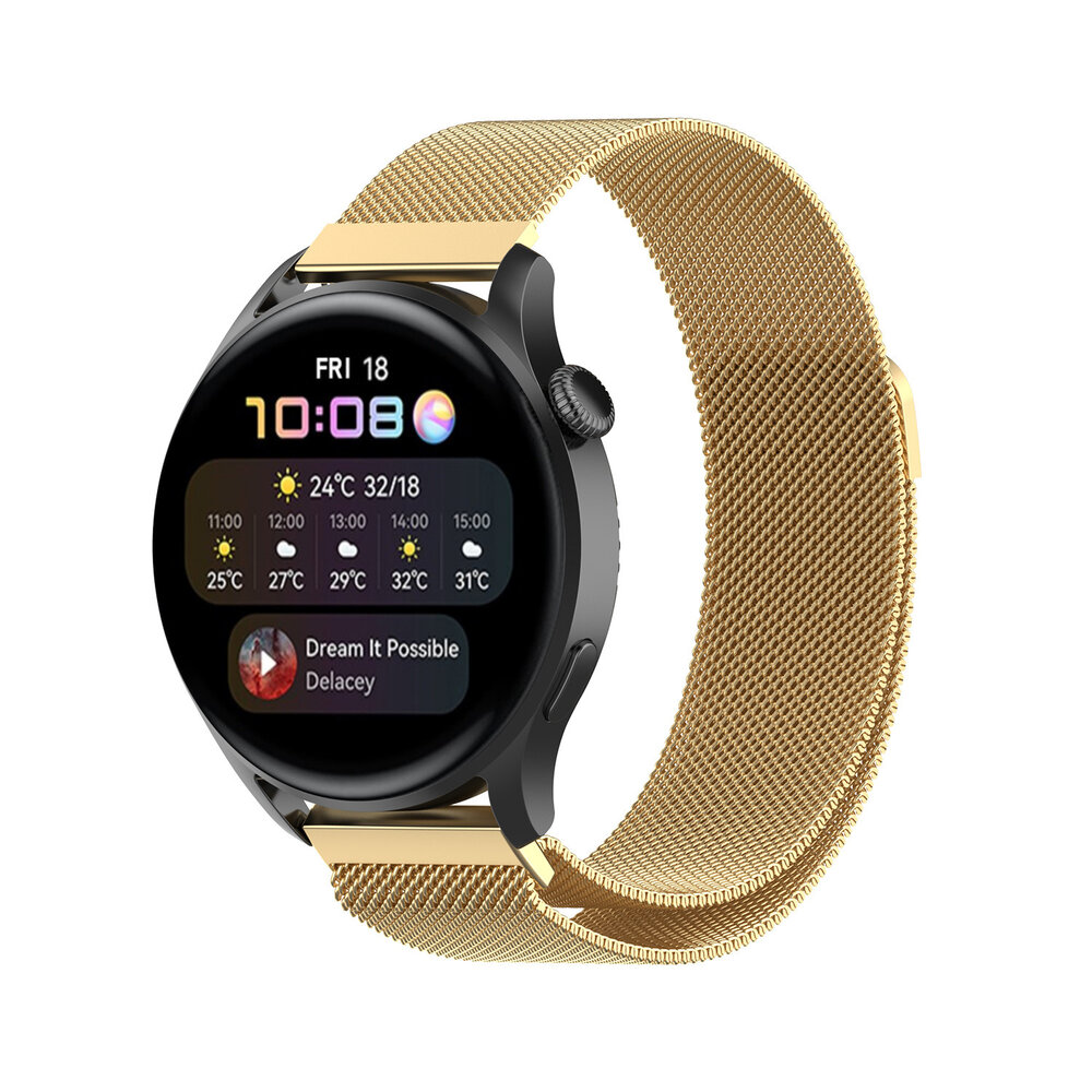 Strap-it Strap-it Huawei Watch 3/3 Pro Milanese Strap (Gold) Strap-it Strap-it Huawei Watch 3/3 Pro Milanese Strap (Gold)