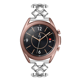 Strap-it Steel Diamond Samsung Galaxy Watch 3 41mm Strap (Silver) Strap-it Steel Diamond Samsung Galaxy Watch 3 41mm Strap (Silver)