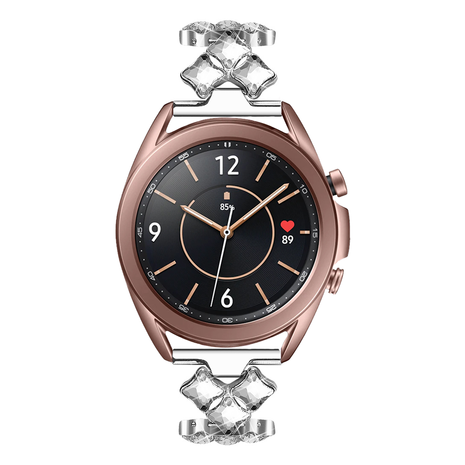 Strap-it Strap-it Steel Diamond Samsung Galaxy Watch 3 41mm Strap (Silver) Strap-it Strap-it Steel Diamond Samsung Galaxy Watch 3 41mm Strap (Silver)