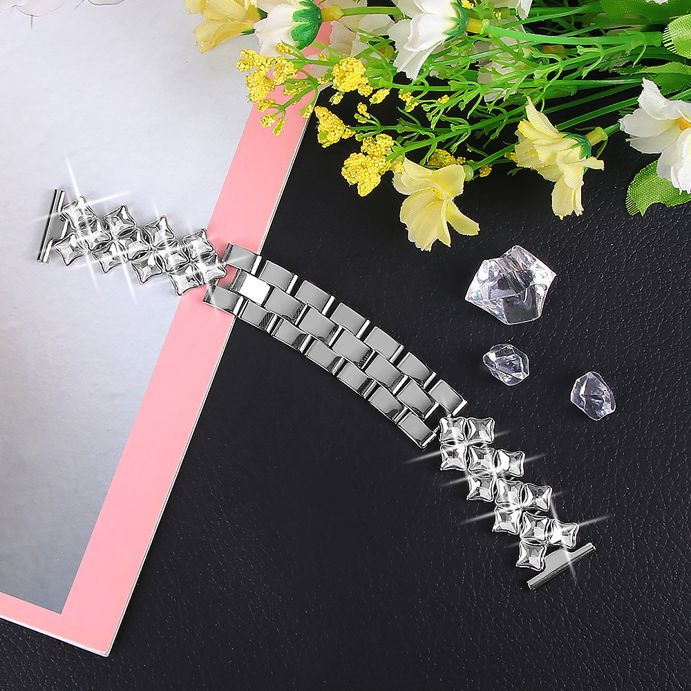 Strap-it Strap-it Steel Diamond Samsung Galaxy Watch 3 41mm Strap (Silver) Strap-it Strap-it Steel Diamond Samsung Galaxy Watch 3 41mm Strap (Silver)