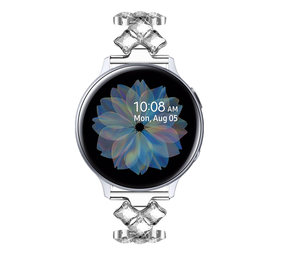 Strap-it Steel Diamond Samsung Galaxy Watch Active Strap (Silver) Strap-it Steel Diamond Samsung Galaxy Watch Active Strap (Silver)