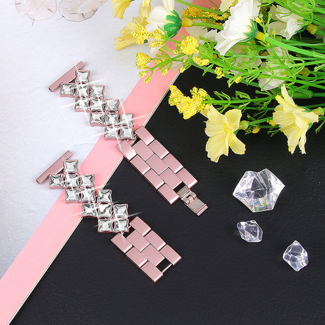 Strap-it Strap-it Steel Diamond Samsung Galaxy Watch 3 45mm Strap (Pink) Strap-it Strap-it Steel Diamond Samsung Galaxy Watch 3 45mm Strap (Pink)