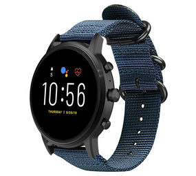 Strap-it Fossil Gen 5 Nylon Strap with Buckle (Blue) Strap-it Fossil Gen 5 Nylon Strap with Buckle (Blue)