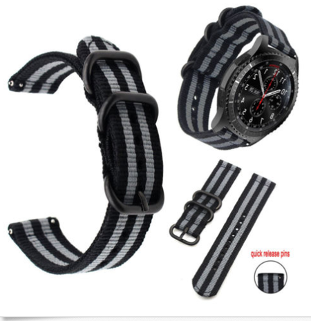 Strap-it Strap-it Fossil Gen 5 Nylon Strap with Buckle (Black/Grey) Strap-it Strap-it Fossil Gen 5 Nylon Strap with Buckle (Black/Grey)