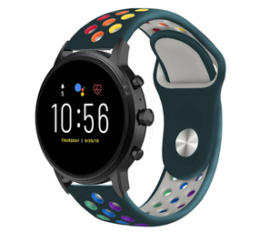 Strap-it Fossil Gen 5 Sport Strap (Viridian/Rainbow) Strap-it Fossil Gen 5 Sport Strap (Viridian/Rainbow)