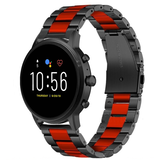 Strap-it Fossil Gen 5 Steel Strap (Black/Red) Strap-it Fossil Gen 5 Steel Strap (Black/Red)