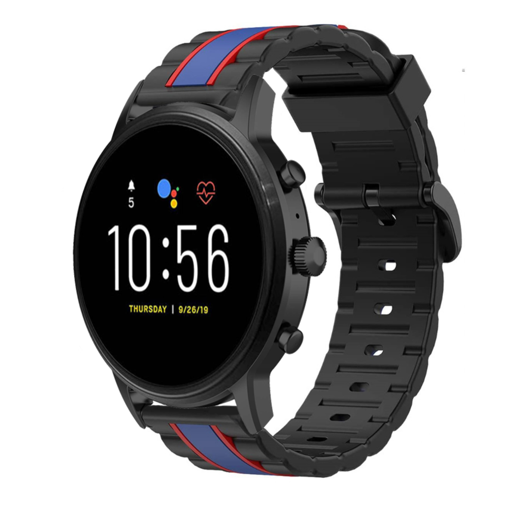 Fossil Gen 5 Special Edition Strap (Black/Blue)