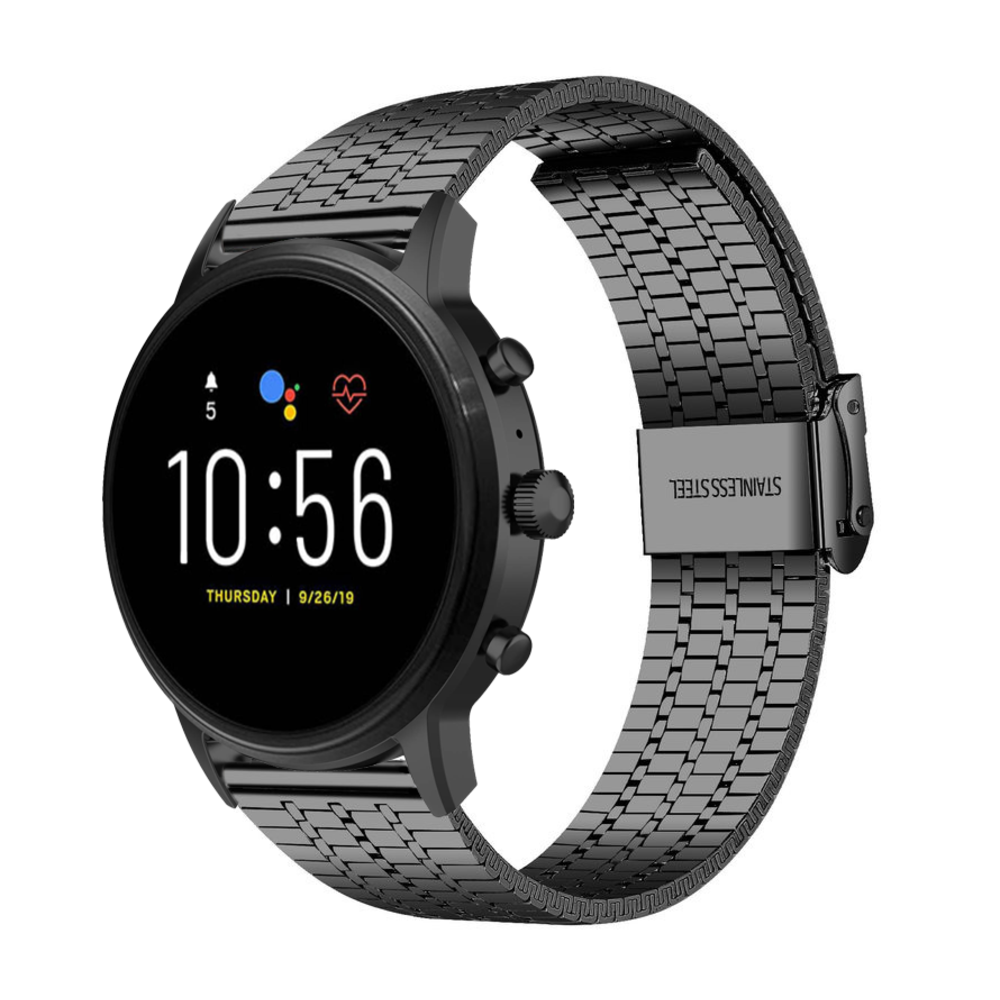 Fossil Gen 5 Fine Steel Strap (Black)