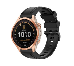 Strap-it Garmin Fenix 7s Silicone Strap (Black)