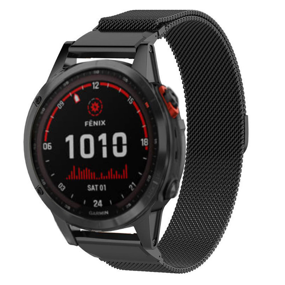 Strap-it Strap-it Garmin Fenix 7x Milanese Strap (Black) Strap-it Strap-it Garmin Fenix 7x Milanese Strap (Black)