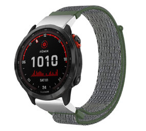 Strap-it Garmin Fenix 7x Nylon Strap (Olive Green) Strap-it Garmin Fenix 7x Nylon Strap (Olive Green)