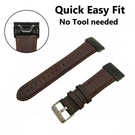 Strap-it Strap-it Garmin Fenix 7 Leather Strap (Dark Brown) Strap-it Strap-it Garmin Fenix 7 Leather Strap (Dark Brown)