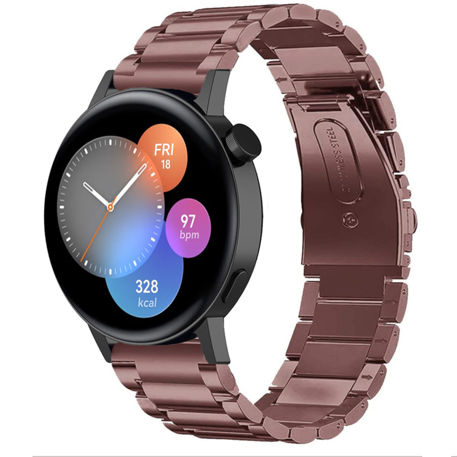 Huawei Watch GT 3 42mm Steel Strap Bronze Gold