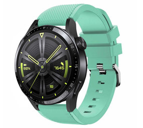 Strap-it Huawei Watch GT 3 46mm Silicone Strap with Buckle (Aqua)