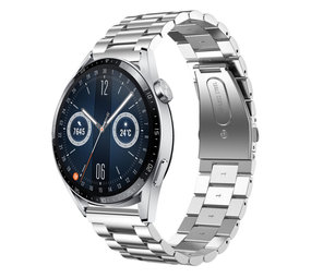 Strap-it Huawei Watch GT 3 46mm Steel Strap (Silver) Strap-it Huawei Watch GT 3 46mm Steel Strap (Silver)