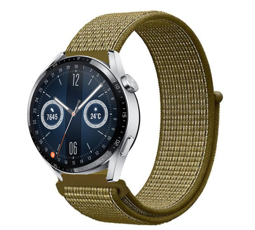 Strap-it Strap-it Huawei Watch GT 3 46mm Nylon Strap (Olive) Strap-it Strap-it Huawei Watch GT 3 46mm Nylon Strap (Olive)