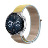 Strap-it Huawei Watch GT 3 46mm Nylon Strap (Camel)