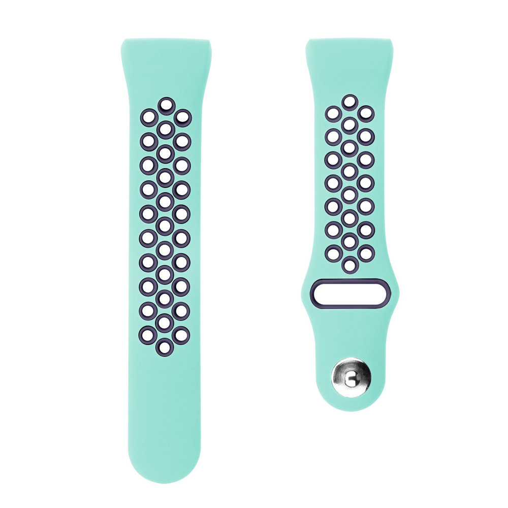 Strap-it Strap-it Fitbit Charge 4 Sport Strap (Aqua/Navy Blue) Strap-it Strap-it Fitbit Charge 4 Sport Strap (Aqua/Navy Blue)