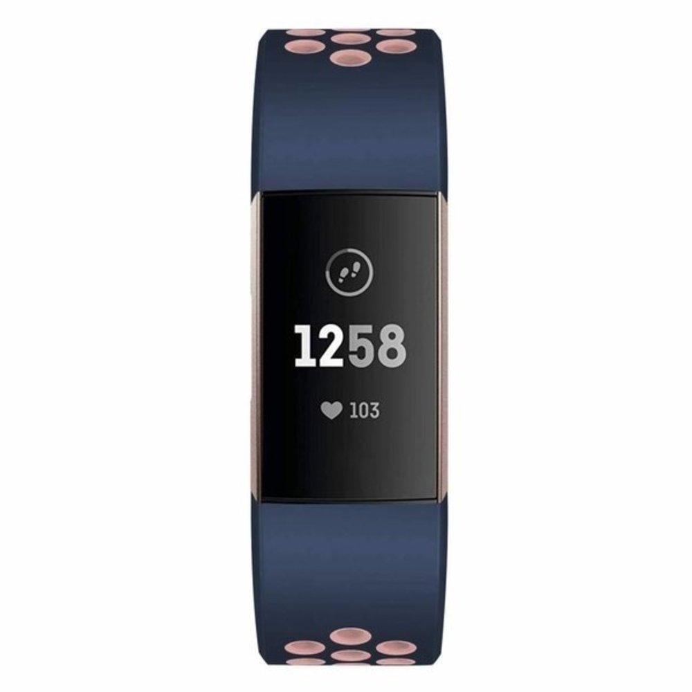 Strap-it Strap-it Fitbit Charge 4 Sport Strap (Dark Blue/Pink) Strap-it Strap-it Fitbit Charge 4 Sport Strap (Dark Blue/Pink)