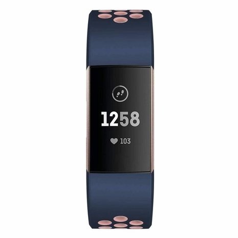 Strap-it Strap-it Fitbit Charge 4 Sport Strap (Dark Blue/Pink) Strap-it Strap-it Fitbit Charge 4 Sport Strap (Dark Blue/Pink)