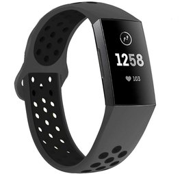 Strap-it Fitbit Charge 4 Sport Strap (Dark Grey/Black) Strap-it Fitbit Charge 4 Sport Strap (Dark Grey/Black)