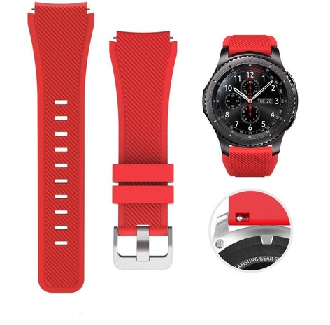 Strap-it Strap-it Fossil Gen 6 44mm Silicone Strap (Red)