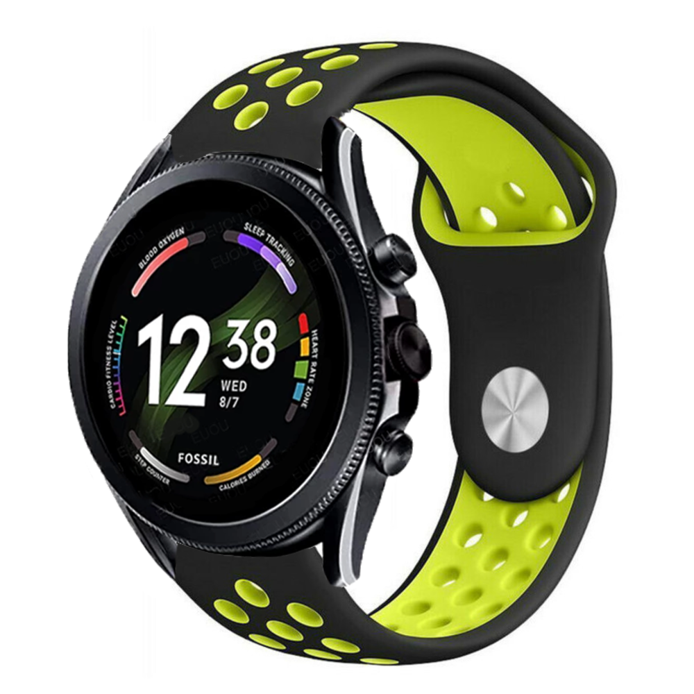 Strap-it Strap-it Fossil Gen 6 44mm Sport Strap (Black/Yellow) Strap-it Strap-it Fossil Gen 6 44mm Sport Strap (Black/Yellow)