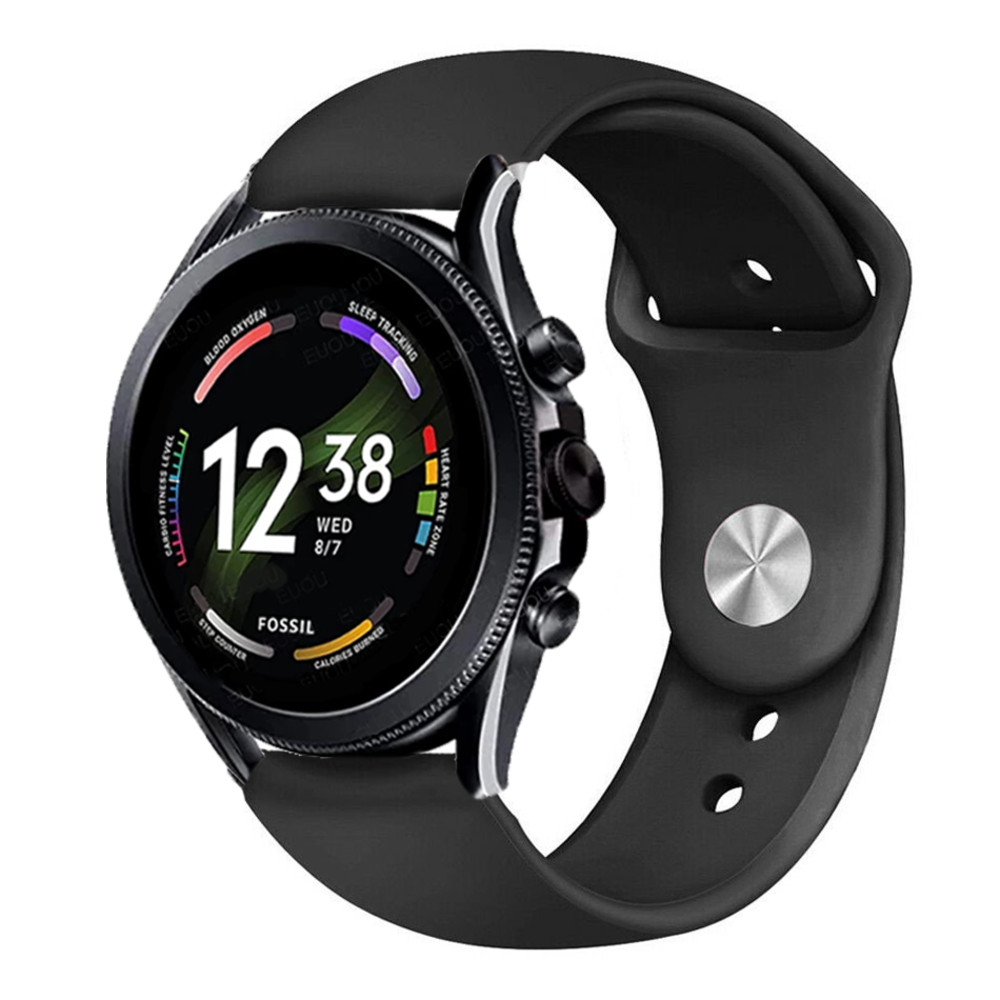 Strap-it Strap-it Fossil Gen 6 44mm Sport Strap (Black) Strap-it Strap-it Fossil Gen 6 44mm Sport Strap (Black)