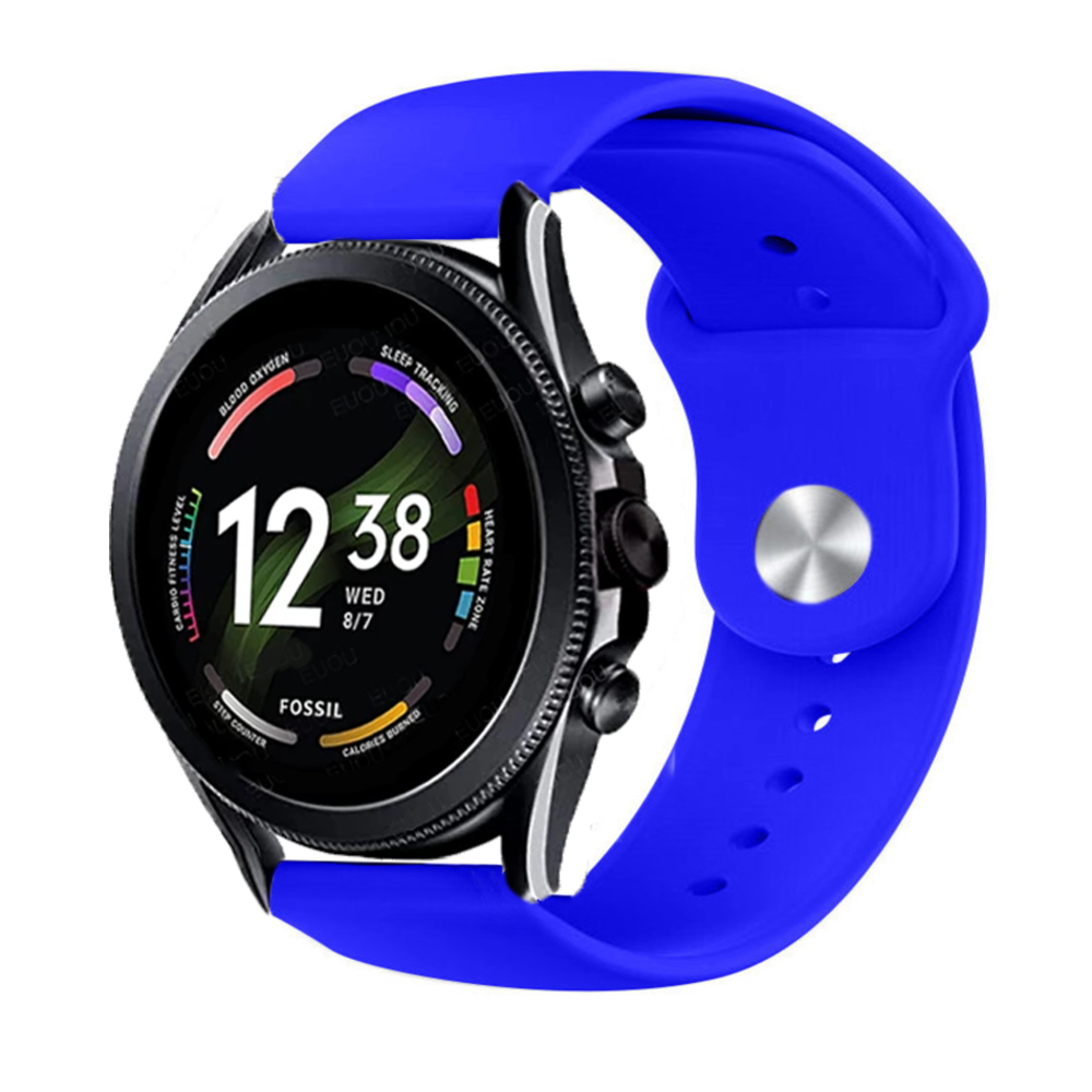 Strap-it Strap-it Fossil Gen 6 44mm Sport Strap (Blue) Strap-it Strap-it Fossil Gen 6 44mm Sport Strap (Blue)