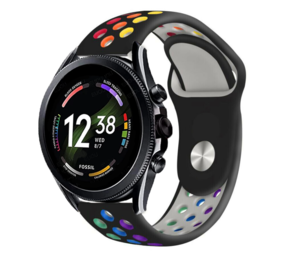 Strap-it Fossil Gen 6 44mm Sport Strap (Black Multicoloured) Strap-it Fossil Gen 6 44mm Sport Strap (Black Multicoloured)