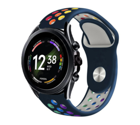 Strap-it Fossil Gen 6 44mm Sport Strap (Dark Blue Multicoloured) Strap-it Fossil Gen 6 44mm Sport Strap (Dark Blue Multicoloured)