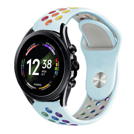 Strap-it Strap-it Fossil Gen 6 44mm Sport Strap (light blue Multicoloured) Strap-it Strap-it Fossil Gen 6 44mm Sport Strap (light blue Multicoloured)
