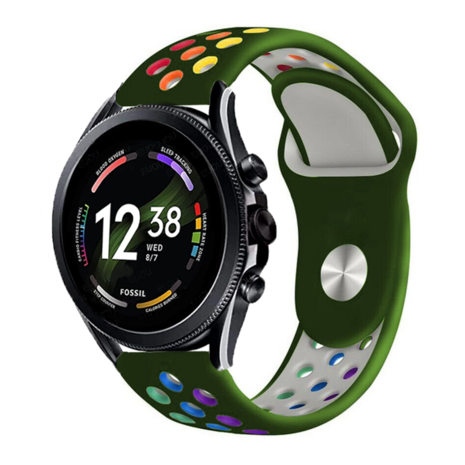 Strap-it Strap-it Fossil Gen 6 44mm Sport Strap (Army Green Multicoloured) Strap-it Strap-it Fossil Gen 6 44mm Sport Strap (Army Green Multicoloured)