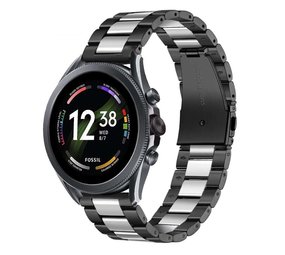 Strap-it Fossil Gen 6 44mm Steel Strap (Black/Silver) Strap-it Fossil Gen 6 44mm Steel Strap (Black/Silver)