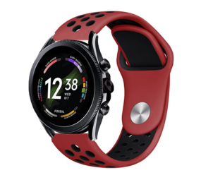 Strap-it Fossil Gen 6 44mm Sport Strap (Red/Black) Strap-it Fossil Gen 6 44mm Sport Strap (Red/Black)