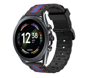 Strap-it Fossil Gen 6 44mm Special Edition Strap (Black/Blue) Strap-it Fossil Gen 6 44mm Special Edition Strap (Black/Blue)