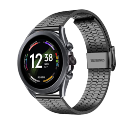 Strap-it Fossil Gen 6 44mm Fine Steel Strap (Black) Strap-it Fossil Gen 6 44mm Fine Steel Strap (Black)