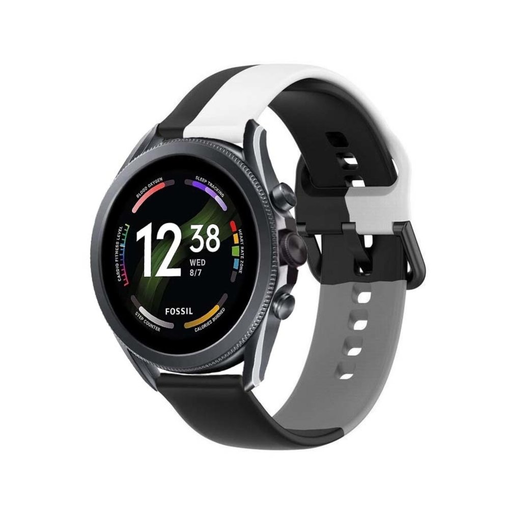Strap-it Strap-it Fossil Gen 6 44mm Sport Strap (Black-White-Grey) Strap-it Strap-it Fossil Gen 6 44mm Sport Strap (Black-White-Grey)