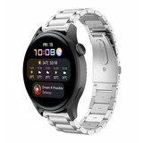 Strap-it Huawei Watch 3/3 Pro Steel Strap (Silver)