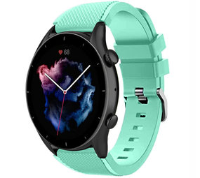 Strap-it Amazfit GTR 3 (Pro) Silicone Strap (Aqua)