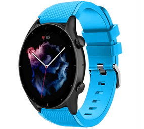 Strap-it Amazfit GTR 3 (Pro) Silicone Strap (Light Blue)