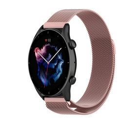 Strap-it Amazfit GTR 3 (Pro) Milanese Strap (Pink) Strap-it Amazfit GTR 3 (Pro) Milanese Strap (Pink)
