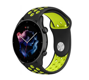 Strap-it Amazfit GTR 3 (Pro) Sport Strap (Black/Yellow) Strap-it Amazfit GTR 3 (Pro) Sport Strap (Black/Yellow)