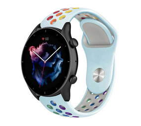 Strap-it Amazfit GTR 3 (Pro) Sport Strap (Light Blue Colourful) Strap-it Amazfit GTR 3 (Pro) Sport Strap (Light Blue Colourful)
