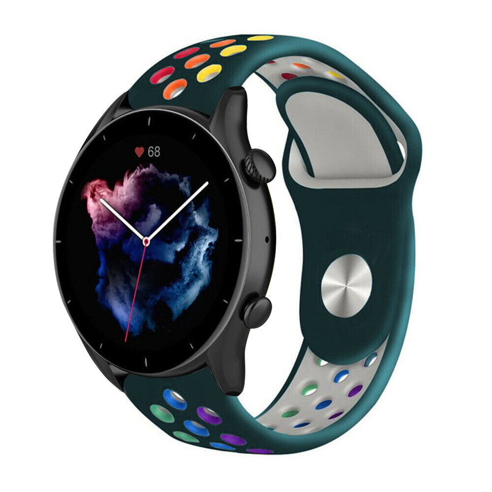Strap-it Strap-it Amazfit GTR 3 (Pro) sports Strap (pine green Colourful) Strap-it Strap-it Amazfit GTR 3 (Pro) sports Strap (pine green Colourful)