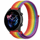 Strap-it Amazfit GTR 3 (Pro) Nylon Strap (Rainbow) Strap-it Amazfit GTR 3 (Pro) Nylon Strap (Rainbow)