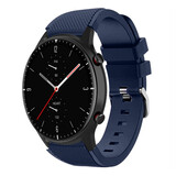Strap-it Amazfit GTR 2 Silicone Strap (Dark Blue)
